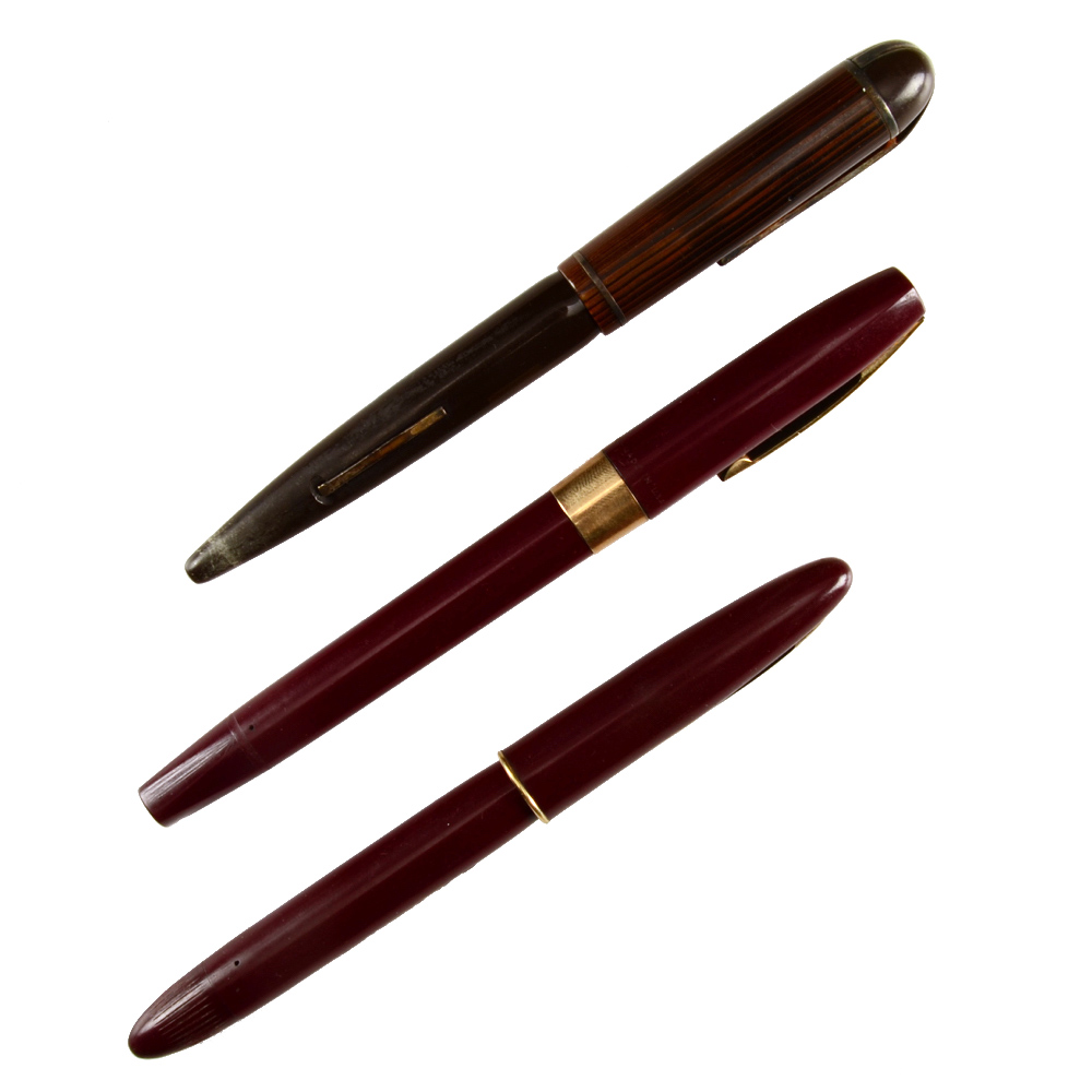 Trio of Vintage 14k Fountain Pens