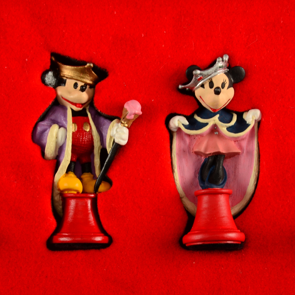 Vintage Disney Pewter Chess Set