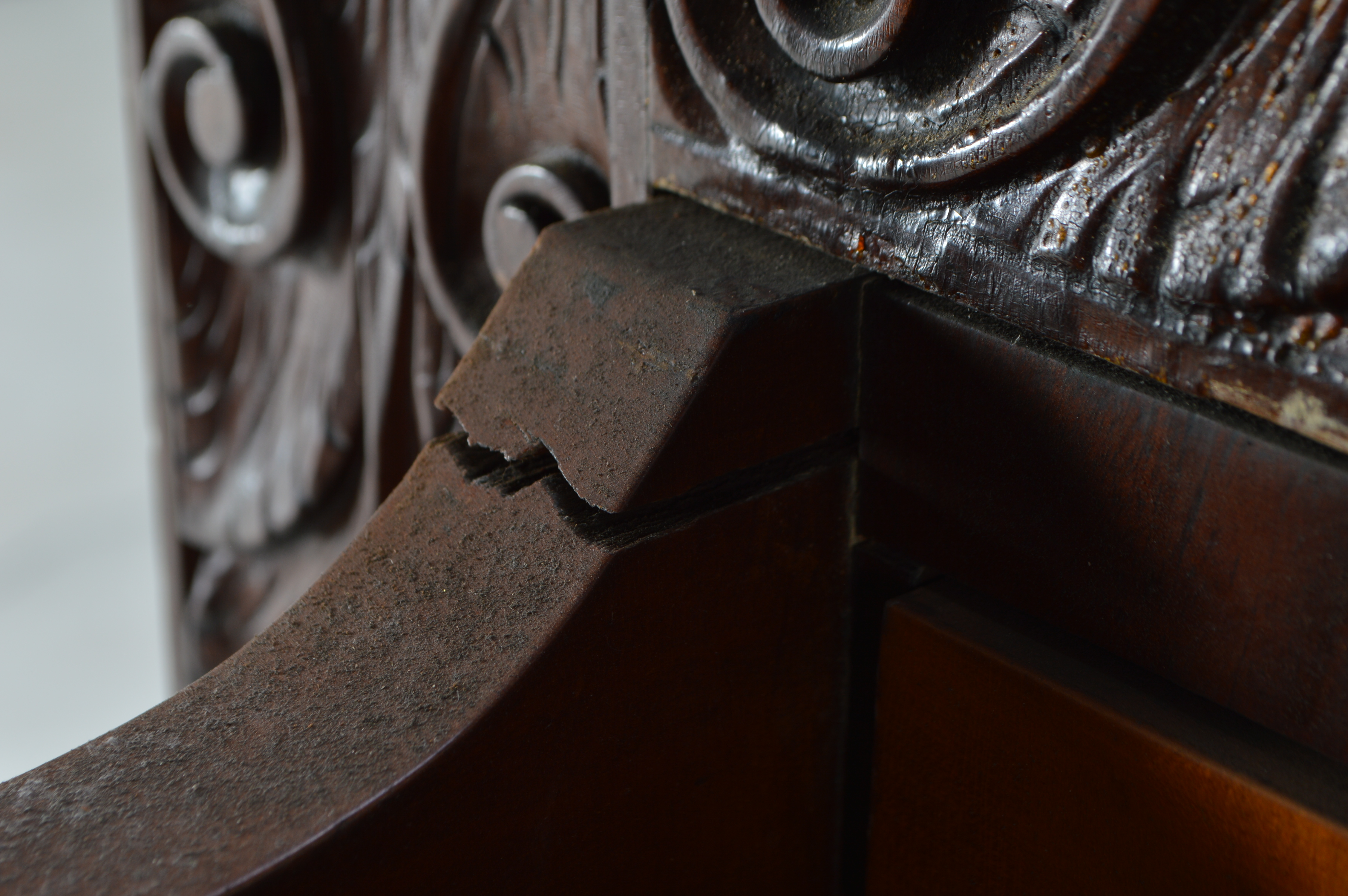 Antique American Empire Style Mahogany Butler's Desk