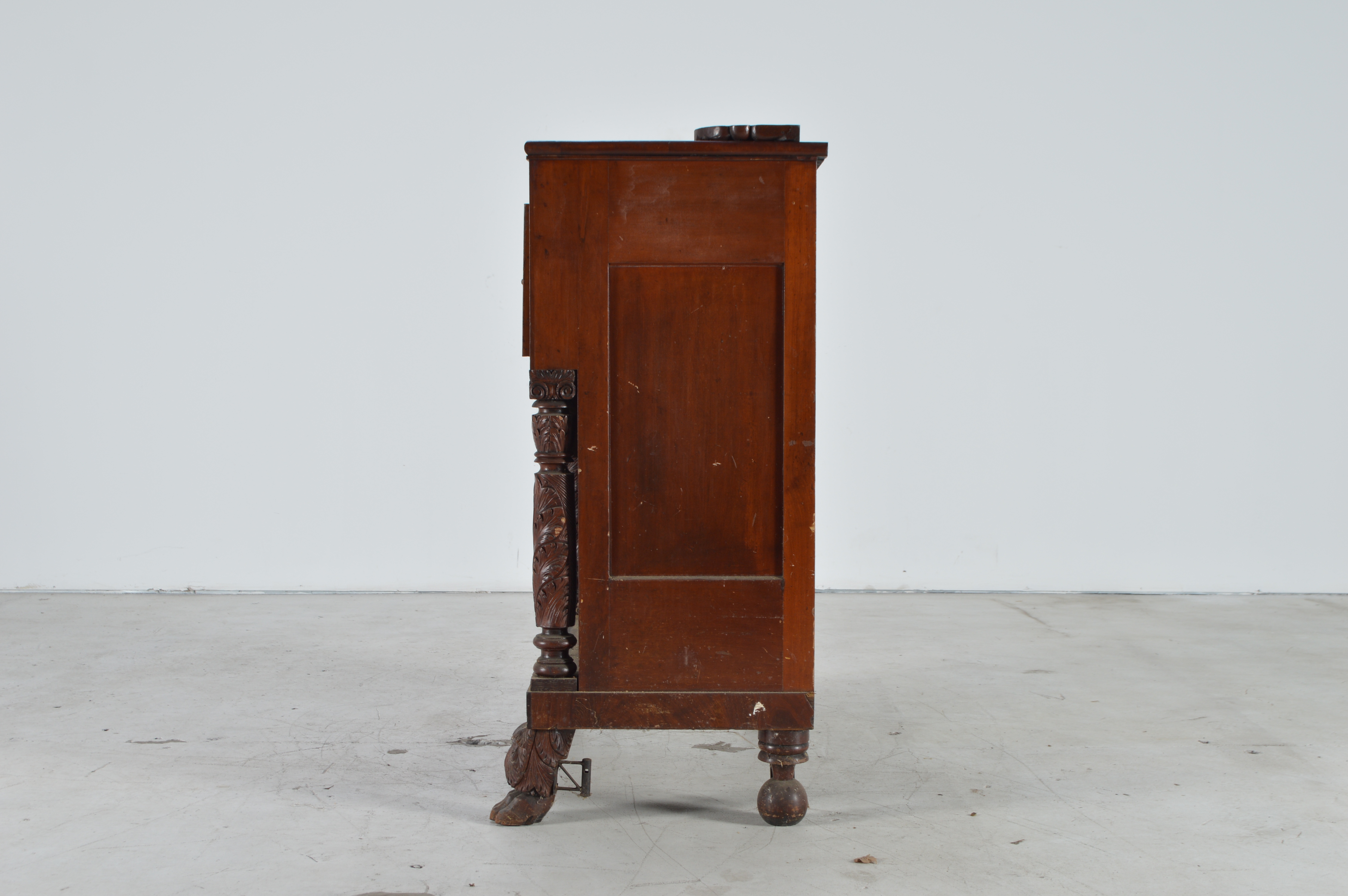 Antique American Empire Style Mahogany Butler's Desk