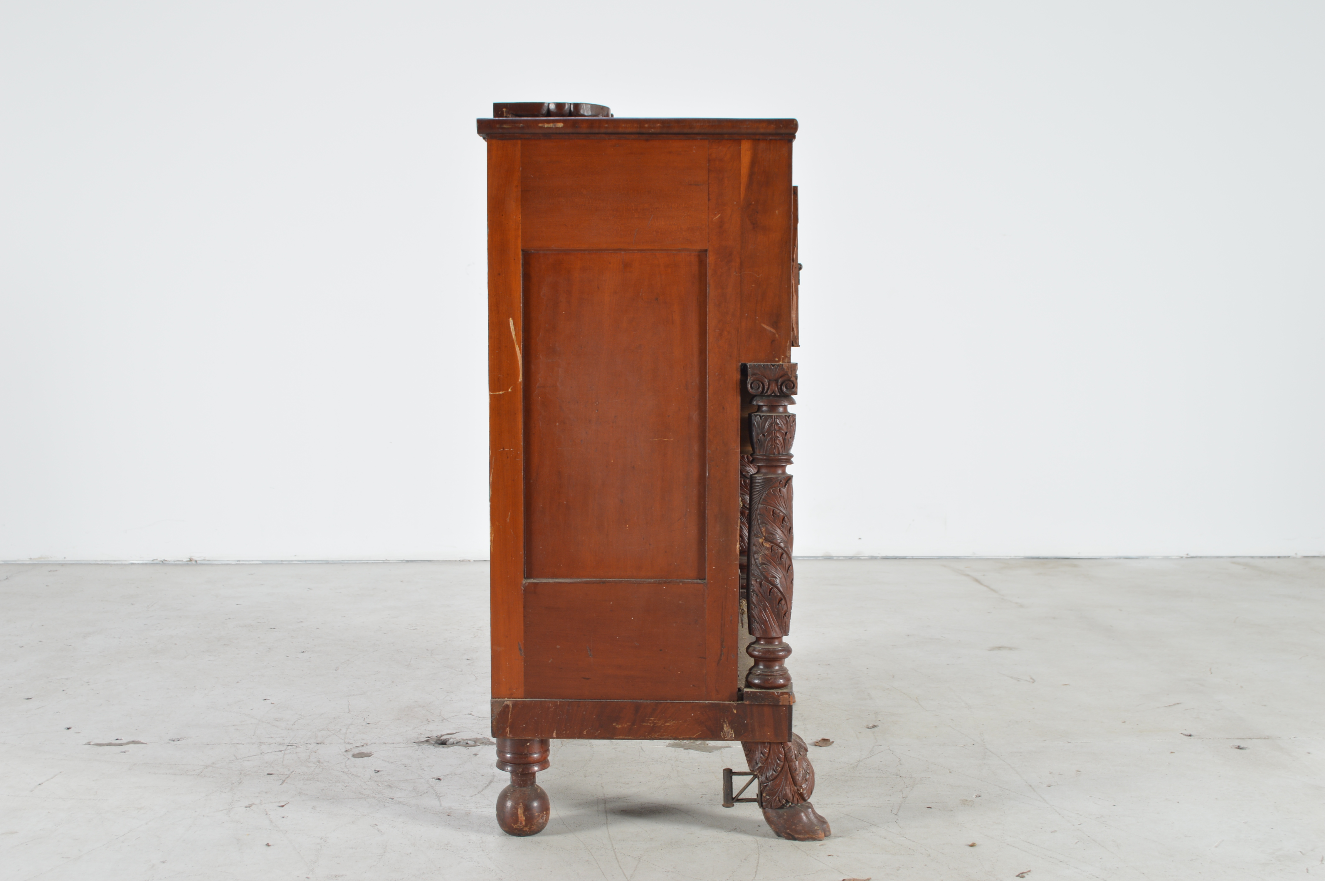 Antique American Empire Style Mahogany Butler's Desk