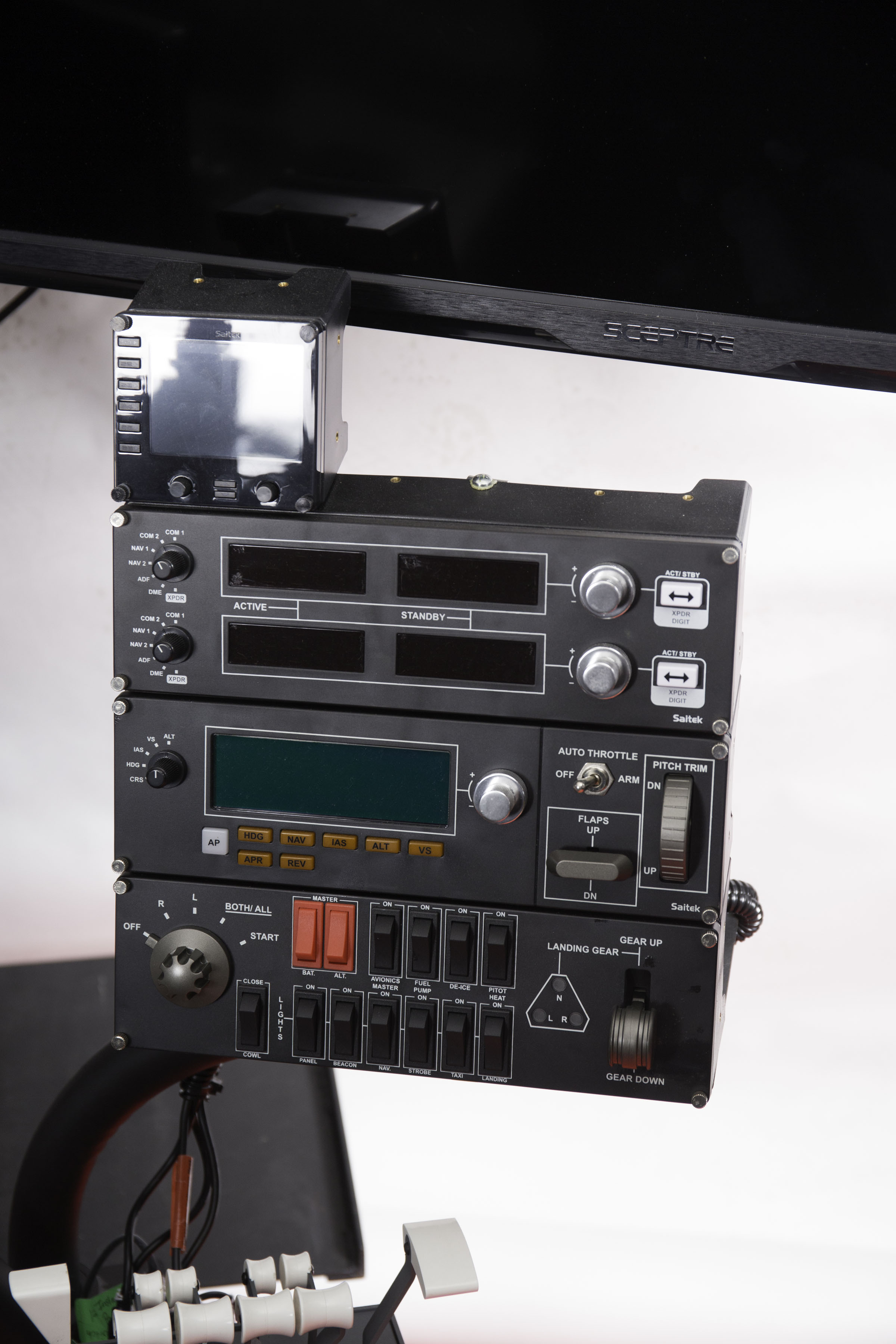 HotSeat Triple Screen Flight Simulator With Additional Components