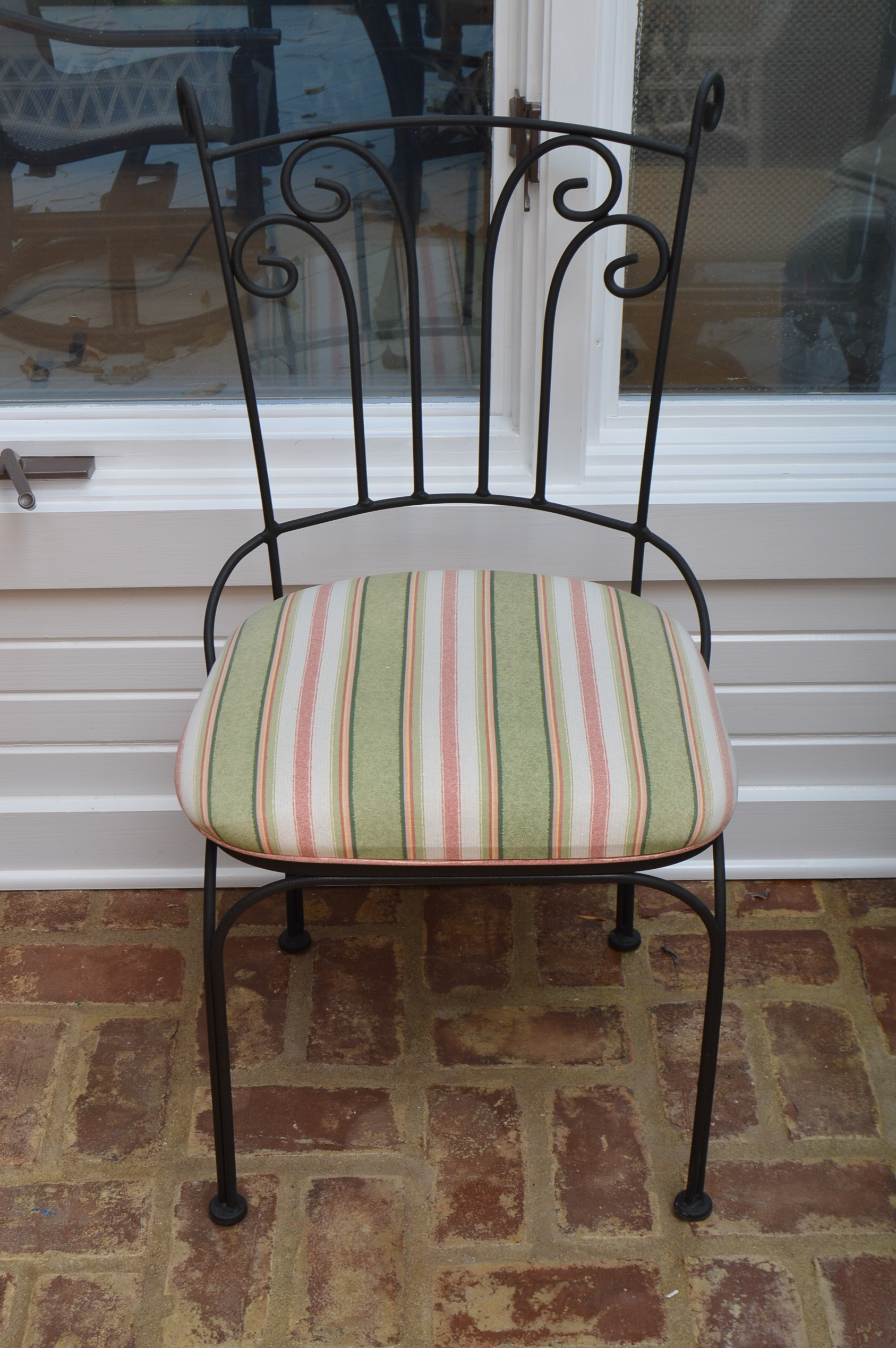 Glass Top Bistro Table with Two Chairs
