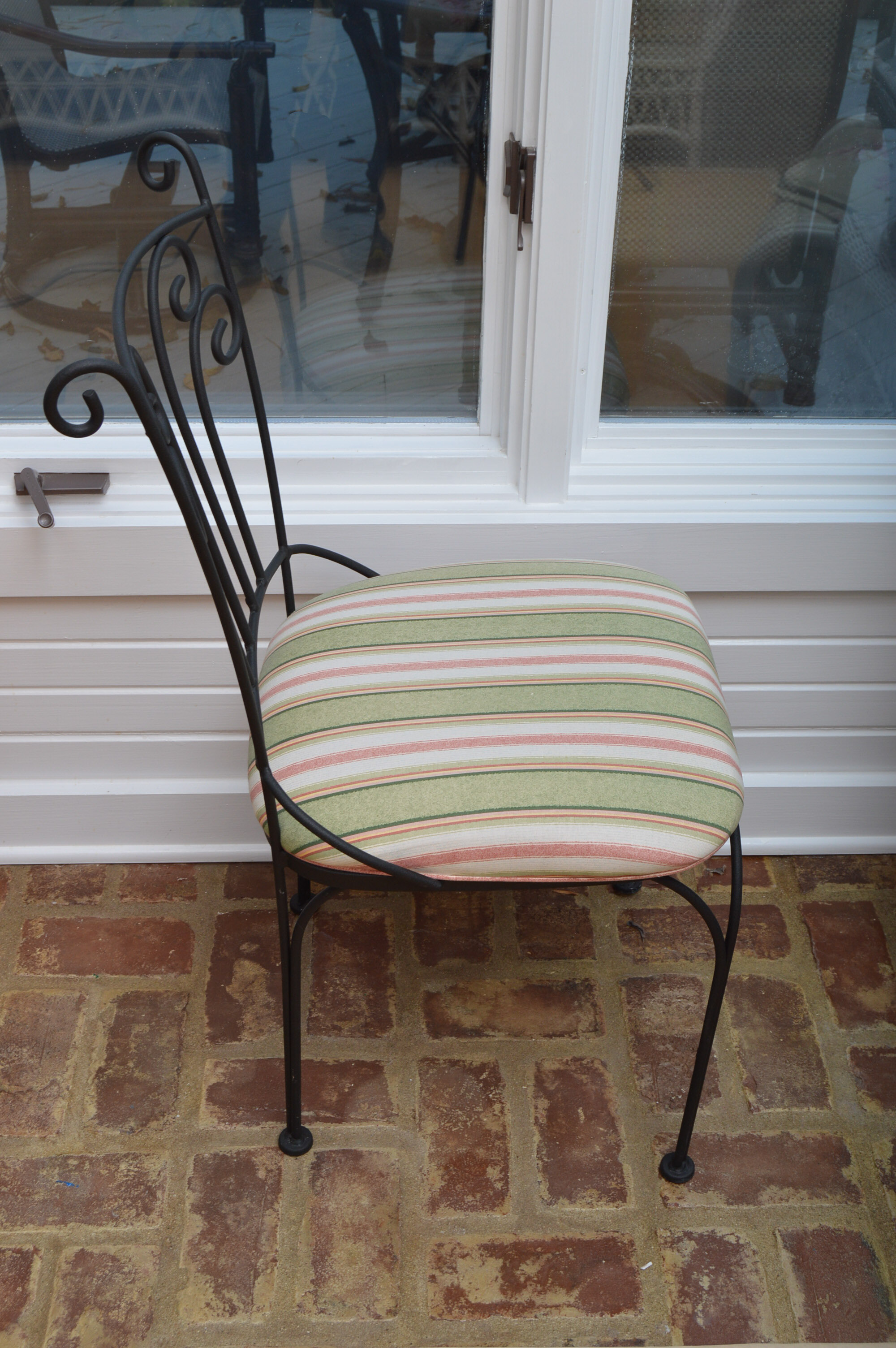 Glass Top Bistro Table with Two Chairs