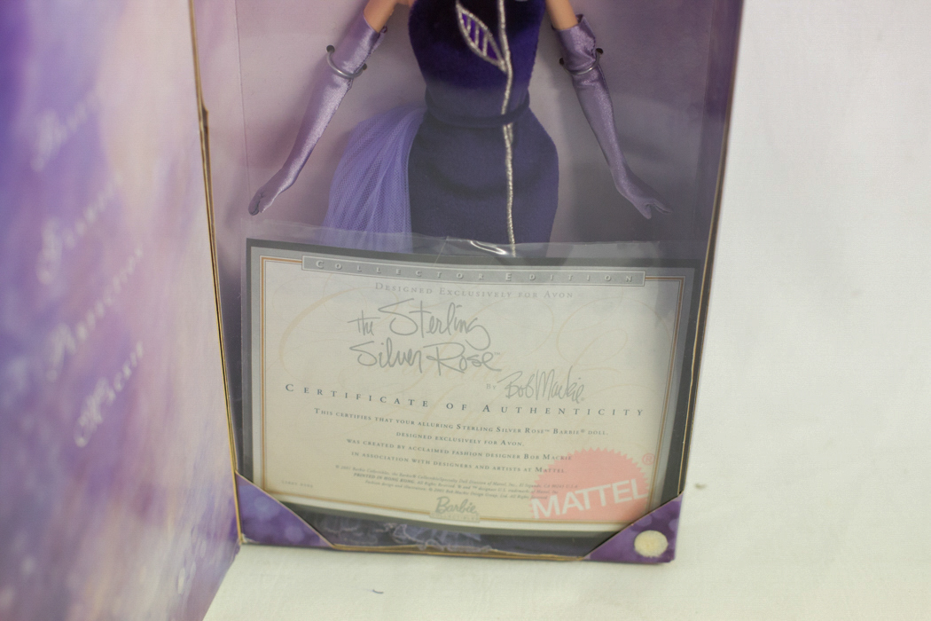 "Sterling Silver Rose" Barbie by Bob Mackie
