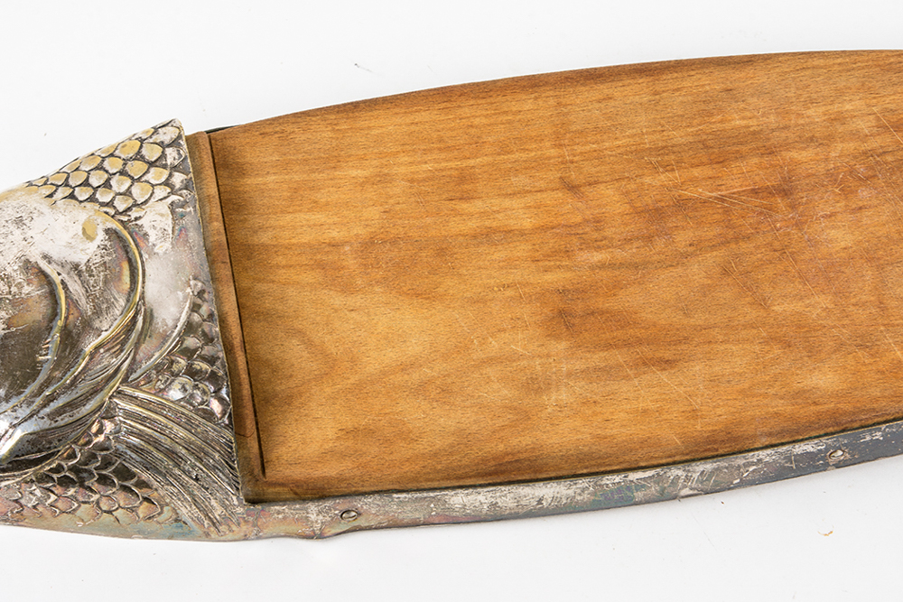 Silver Tone Fish Cutting Board