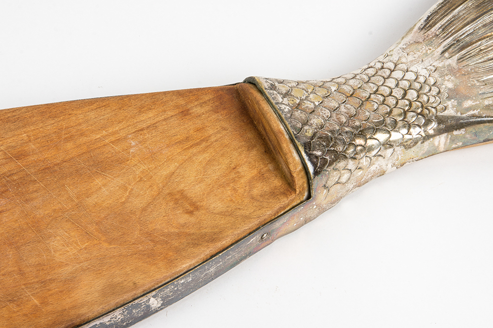 Silver Tone Fish Cutting Board