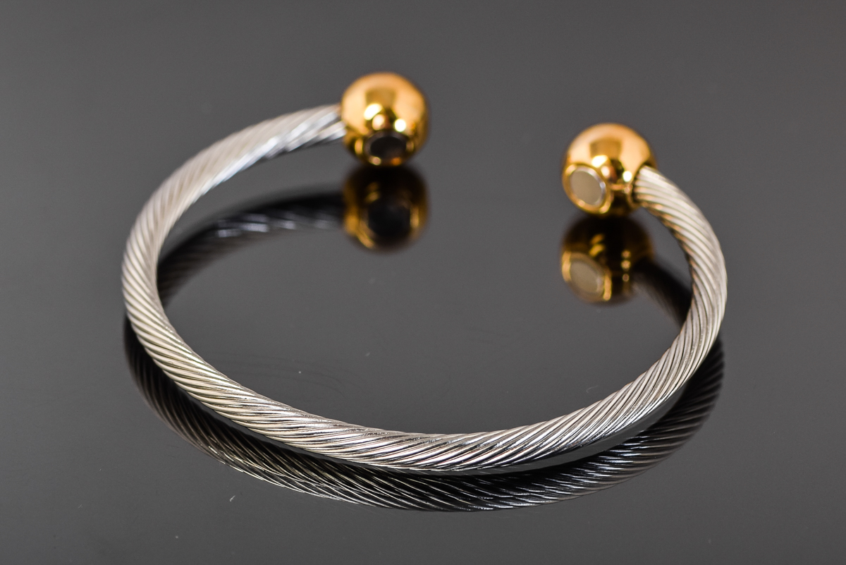 Stainless Steel Twisted Cable Cuff Bracelet