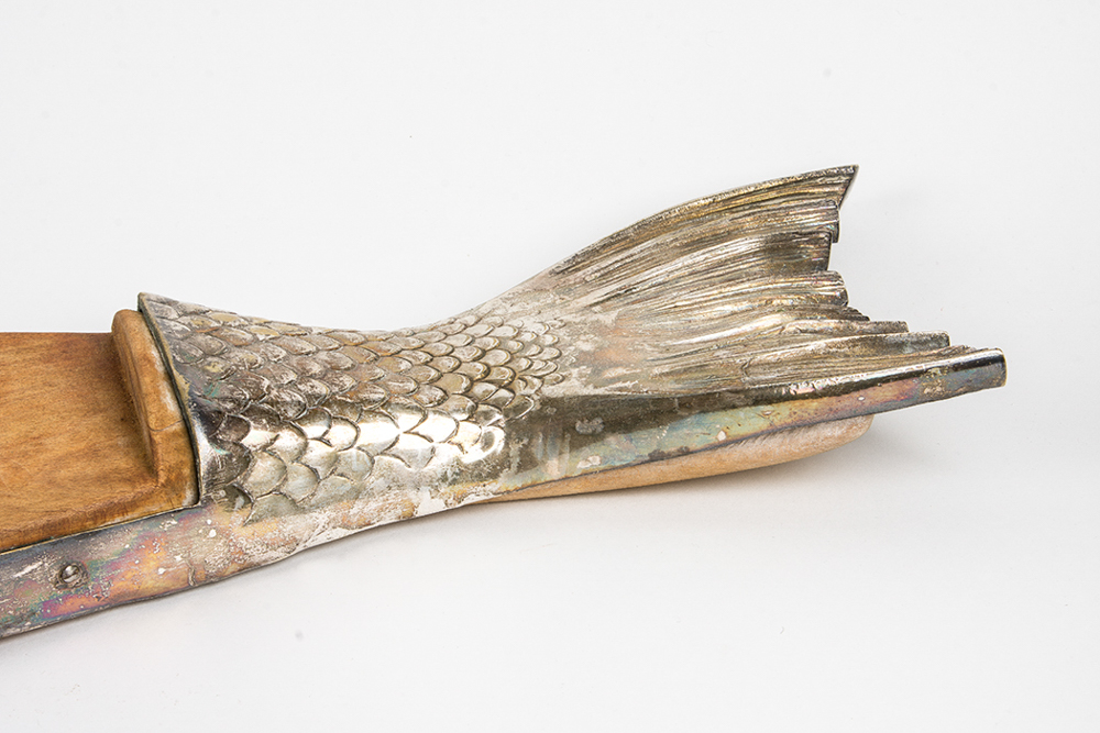 Silver Tone Fish Cutting Board