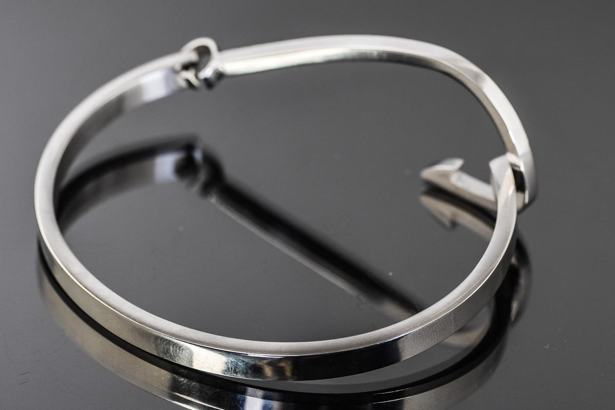 Stainless Steel Fish Hook Bangle
