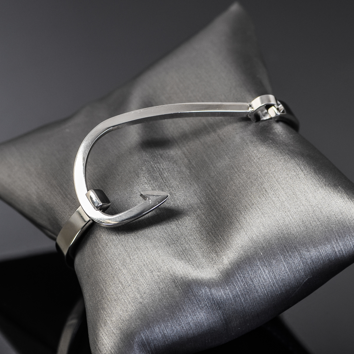 Stainless Steel Fish Hook Bangle