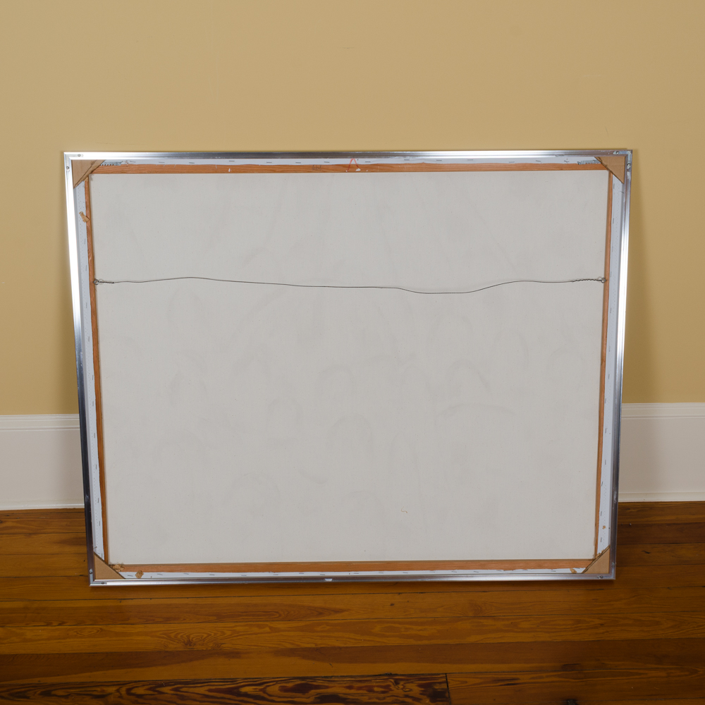 Original Mario de Ferrante "Umbrella" Oil Painting