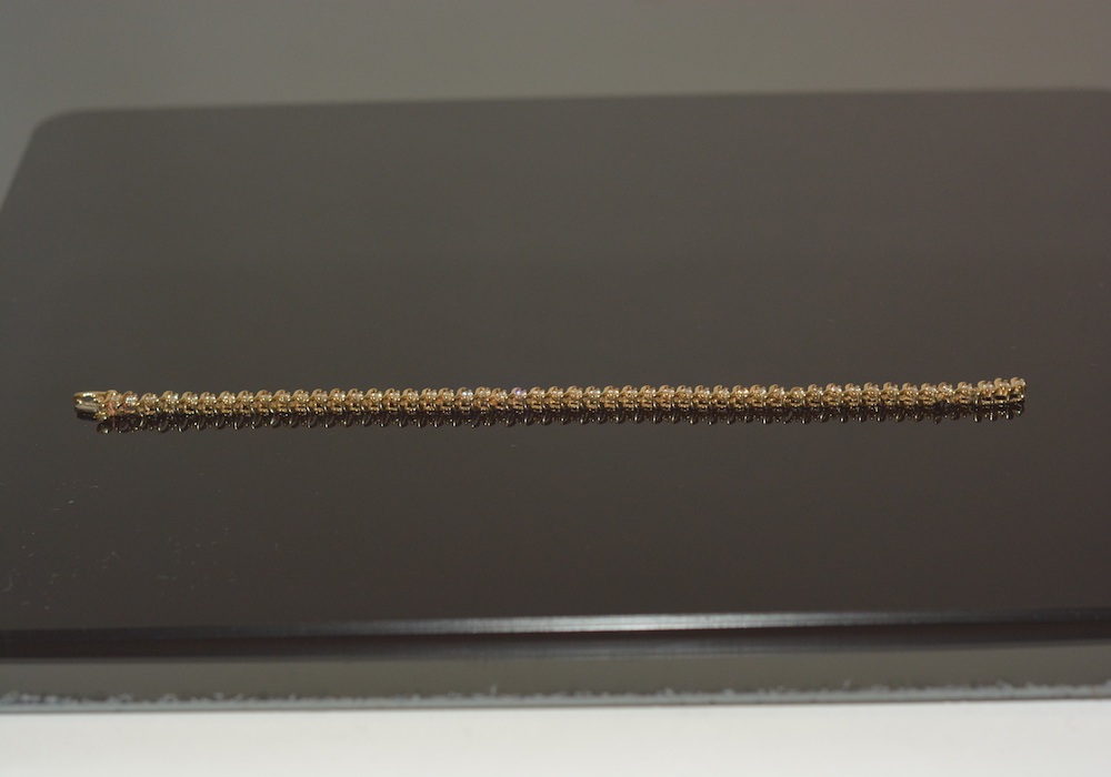 14K Yellow Gold 2.00 CTW Diamond Tennis Bracelet