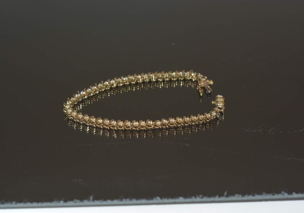 14K Yellow Gold 2.00 CTW Diamond Tennis Bracelet