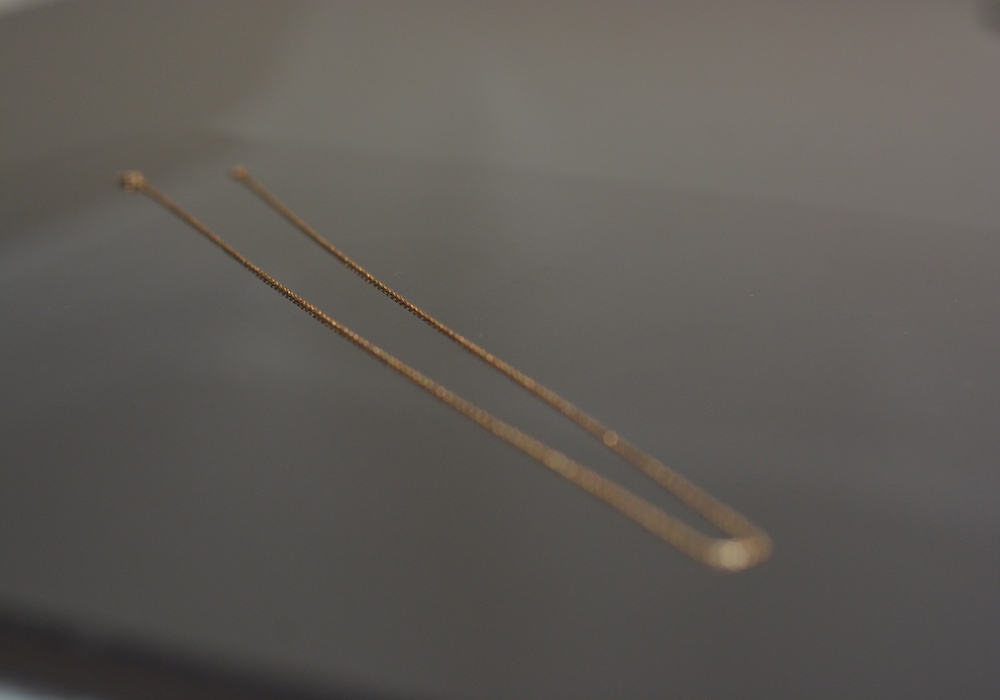 14K Yellow Gold Bracelet and Necklace with Letter A Charm