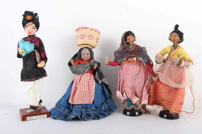 Collection of Vintage Multicultural Dolls