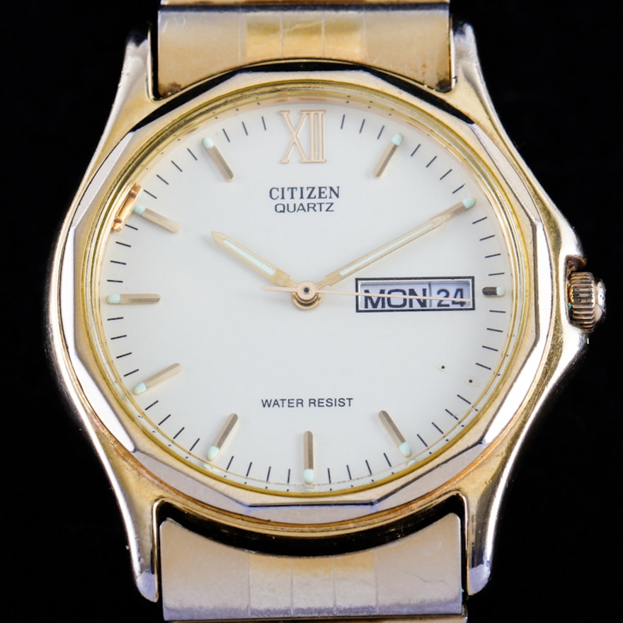 Vintage Citizen Watch Co. Gold Tone Men's Wristwatch