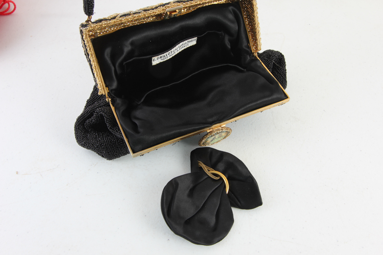 Vintage E. Grillot Beaded Evening Bag