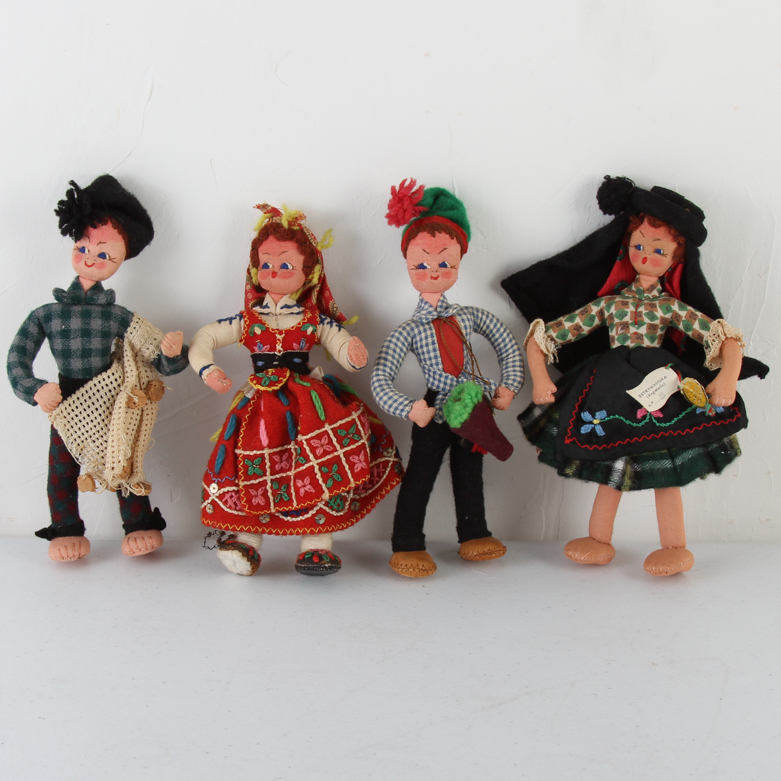 Collection of Vintage Portuguese Dolls
