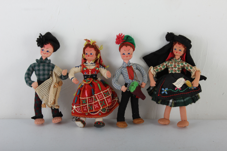 Collection of Vintage Portuguese Dolls