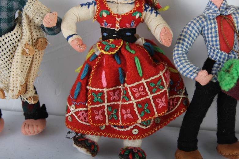 Collection of Vintage Portuguese Dolls