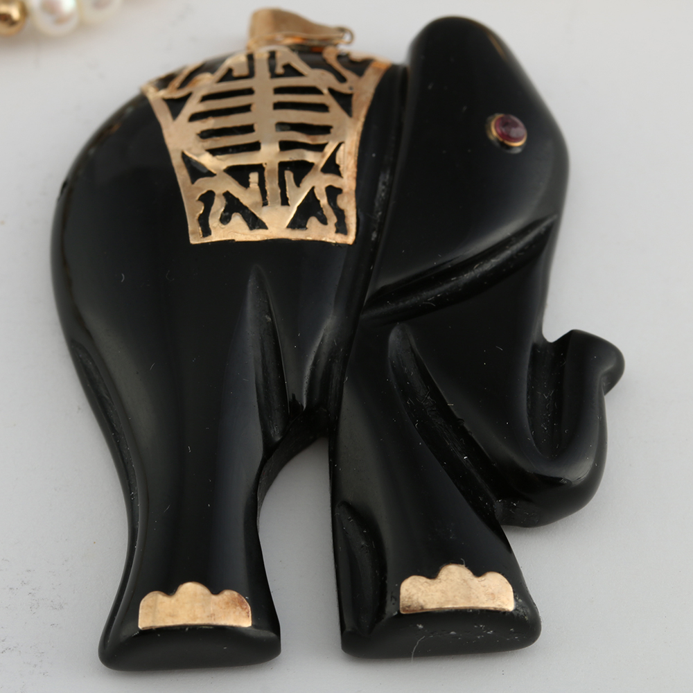 14K Yellow Gold Gemstone and Pearl Jewelry