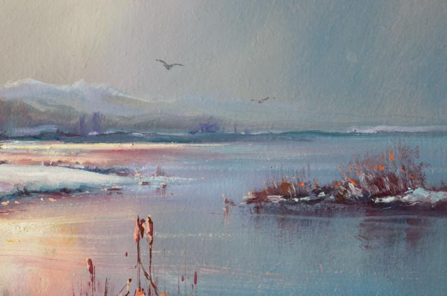 Hulan Fleming Original Oil Painting on Board "Crow Camp"