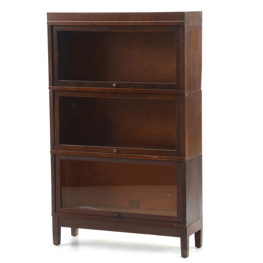 Mahogany Stacking Barrister's Bookcase