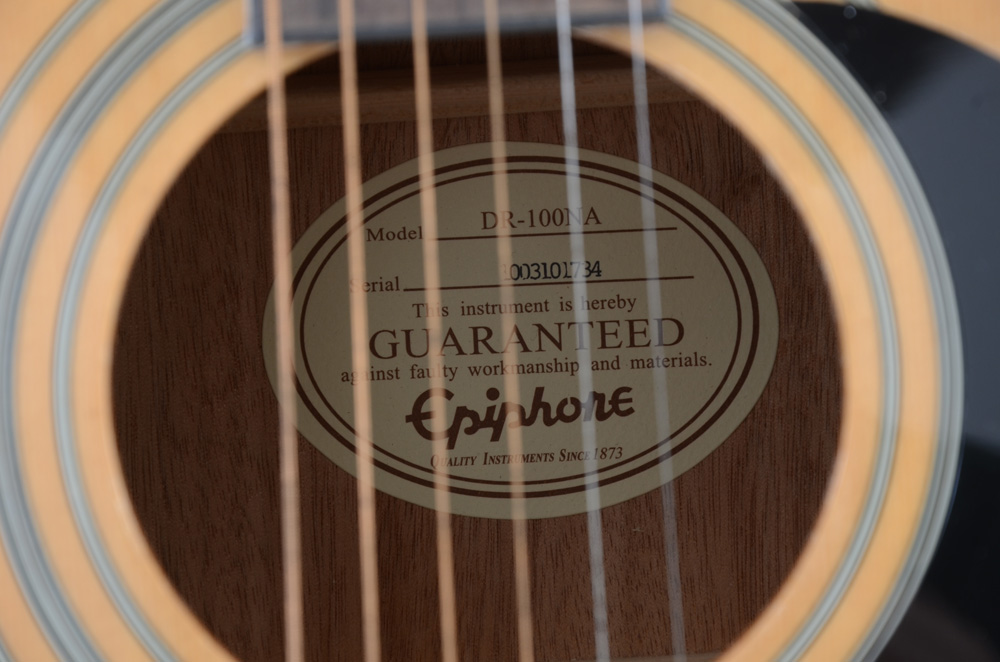 Signed Randy Travis Epiphone Acoustic Guitar