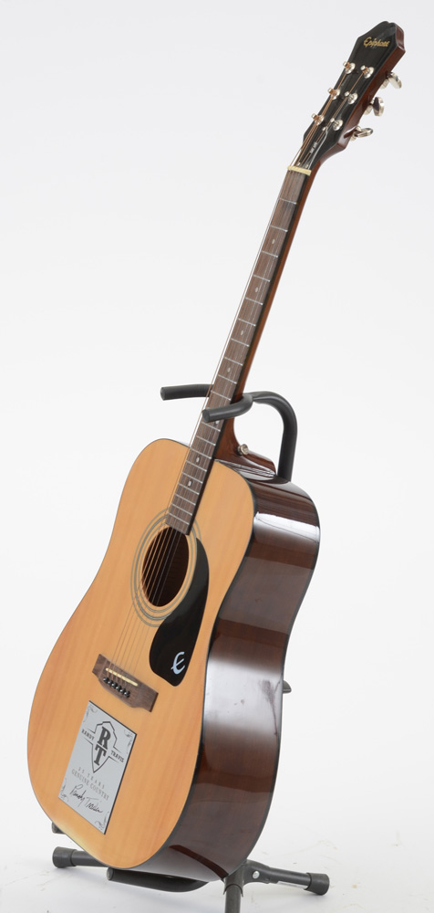 Signed Randy Travis Epiphone Acoustic Guitar