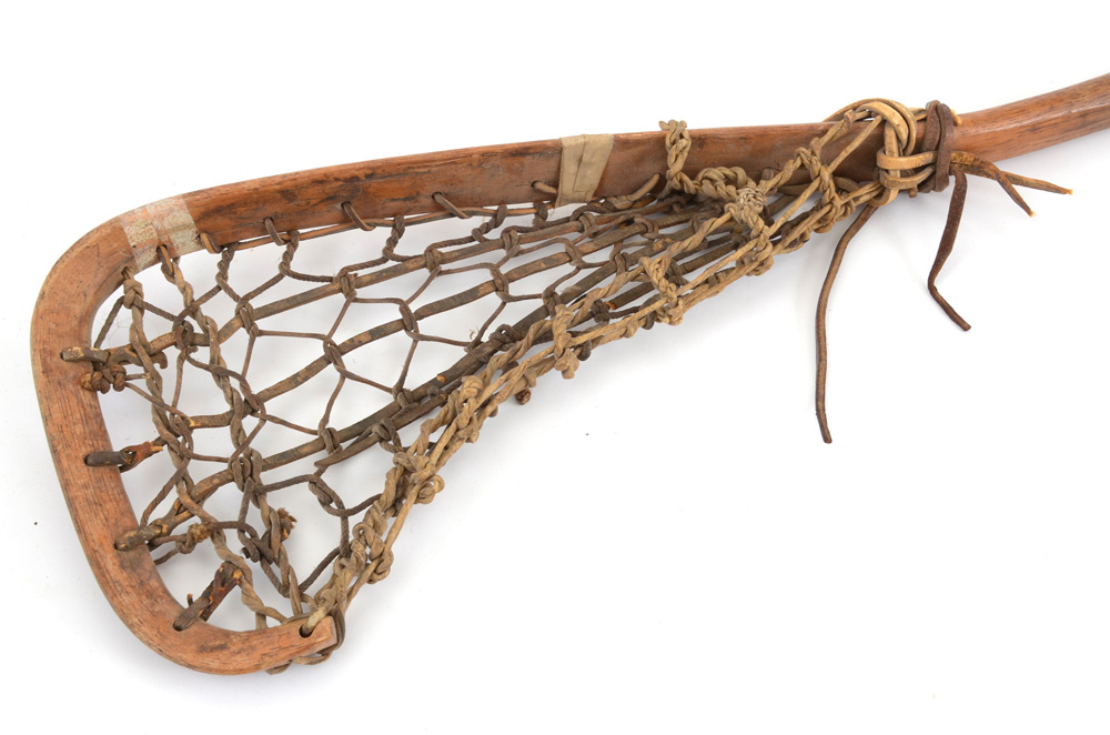 Two Antique Lacrosse Sticks