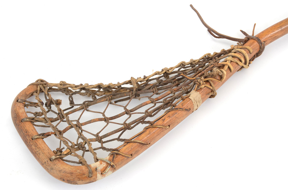 Two Antique Lacrosse Sticks