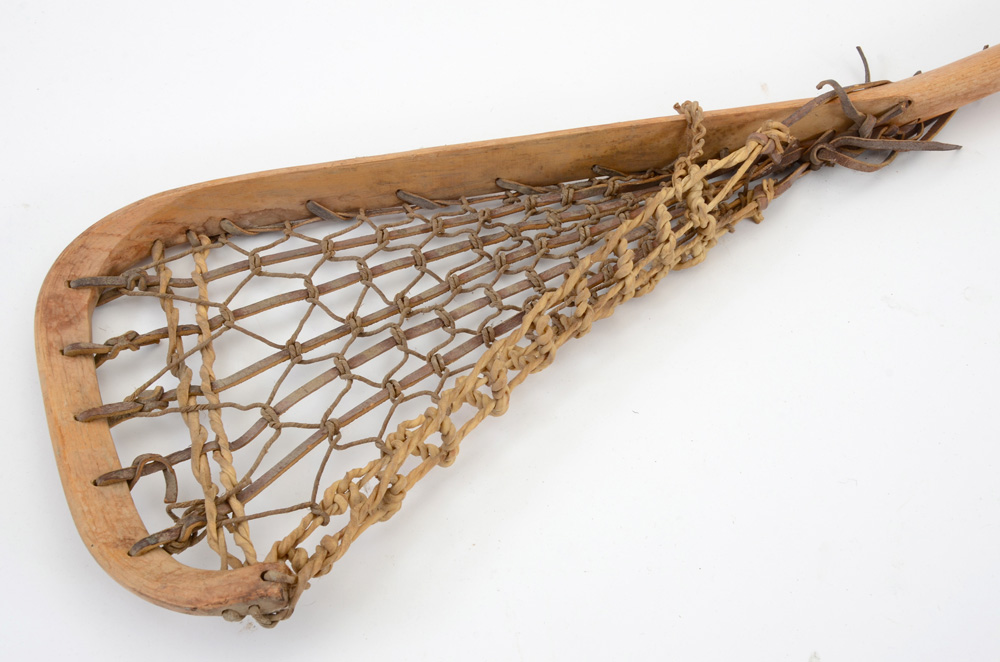 Two Antique Lacrosse Sticks