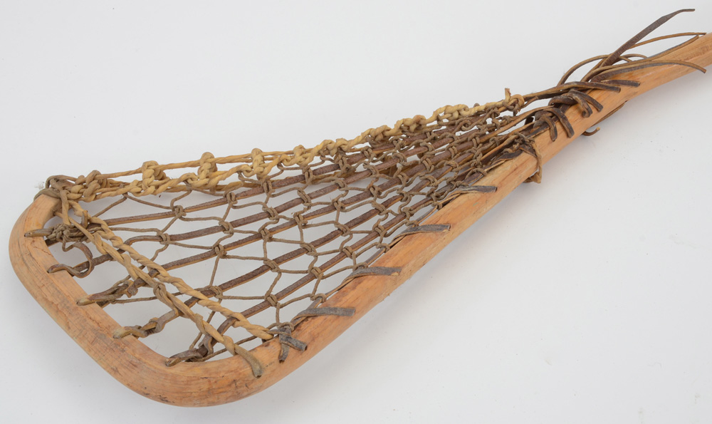 Two Antique Lacrosse Sticks