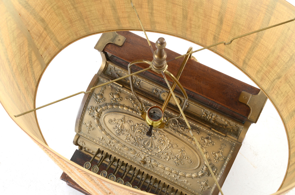 Converted Antique Cash Register Lamp
