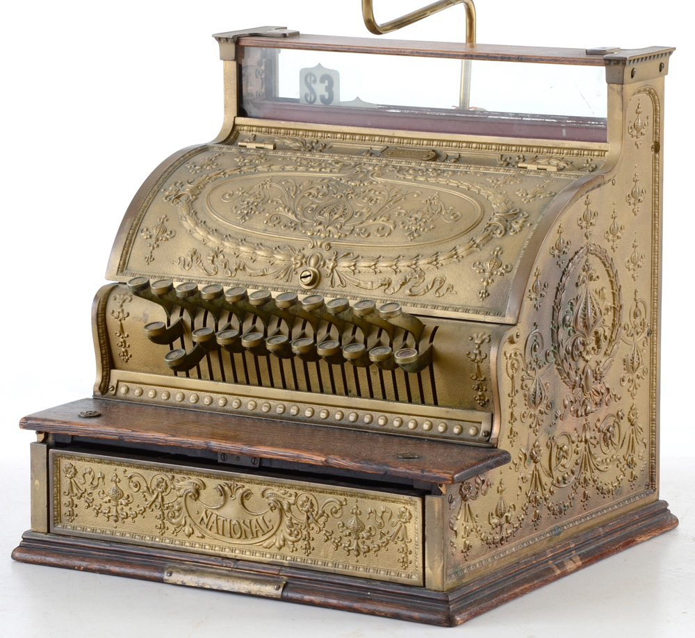 Converted Antique Cash Register Lamp