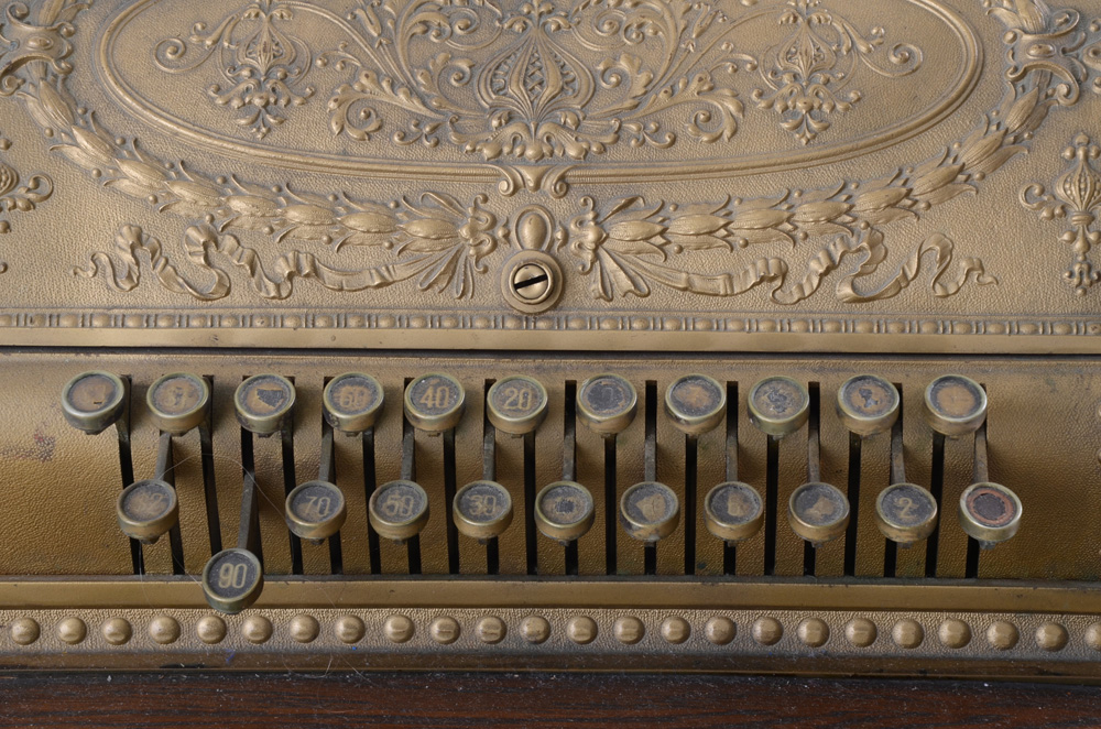 Converted Antique Cash Register Lamp