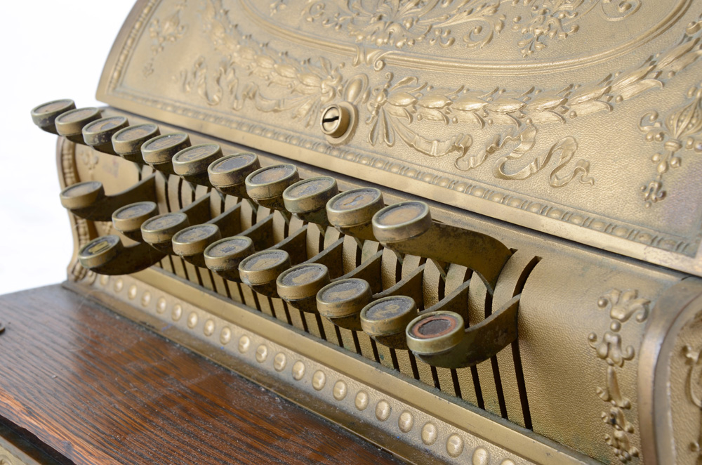 Converted Antique Cash Register Lamp