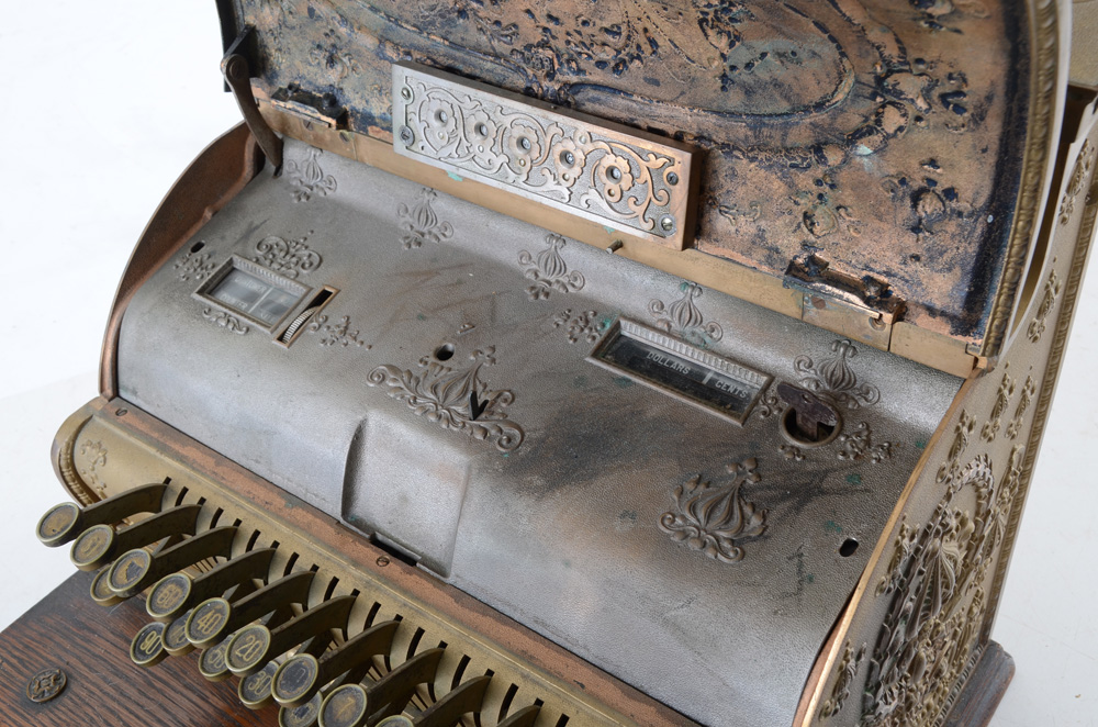 Converted Antique Cash Register Lamp