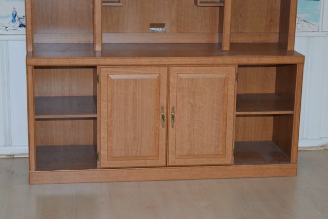 Wood Grain Laminate Entertainment Console