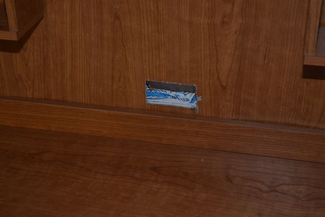 Wood Grain Laminate Entertainment Console