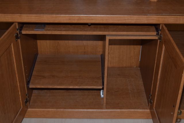 Wood Grain Laminate Entertainment Console