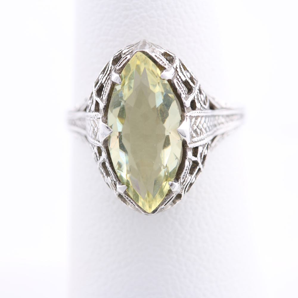 Sterling Silver Carnelian Marcasite Yellow Cubic Zirconia Jewelry