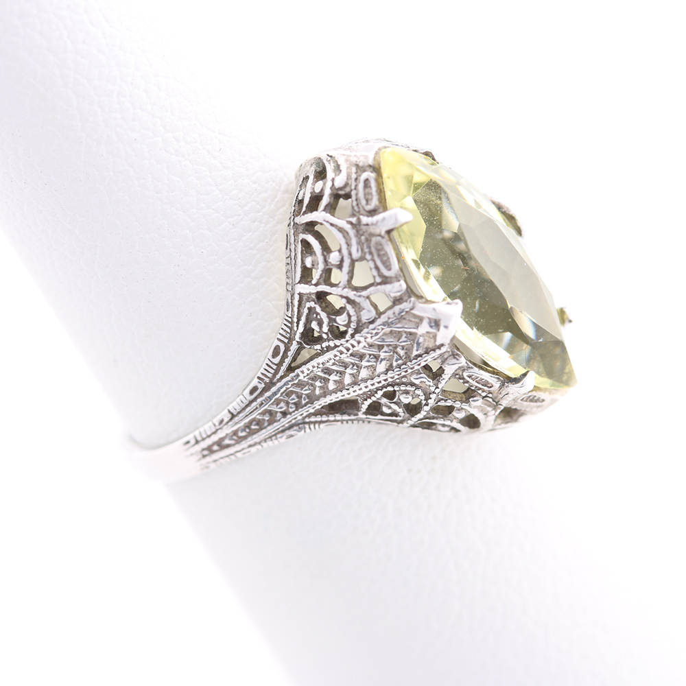 Sterling Silver Carnelian Marcasite Yellow Cubic Zirconia Jewelry