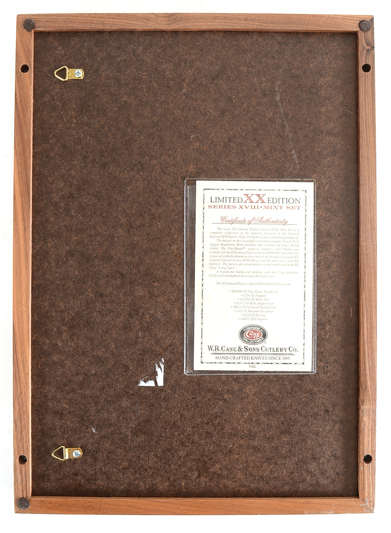 Case XX Limited Edition Series XVIII Mint Knife Set