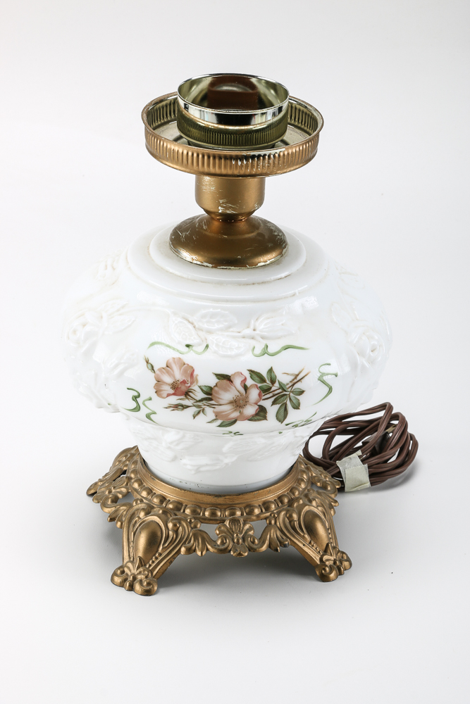 Victorian Style Reproduction Electric Oil Lamp