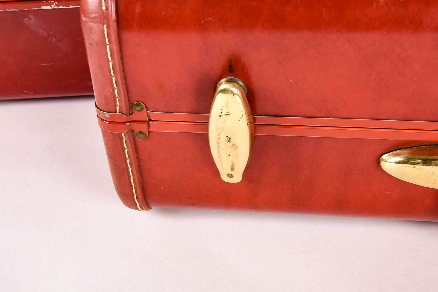 Pair of Re-Purposed Vintage Suitcase Wall Shelves