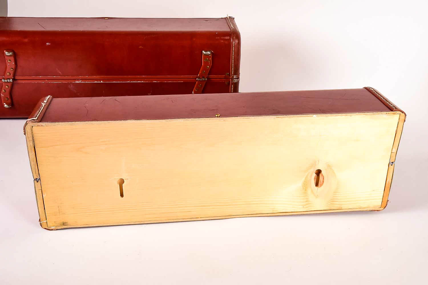 Pair of Re-Purposed Vintage Suitcase Wall Shelves