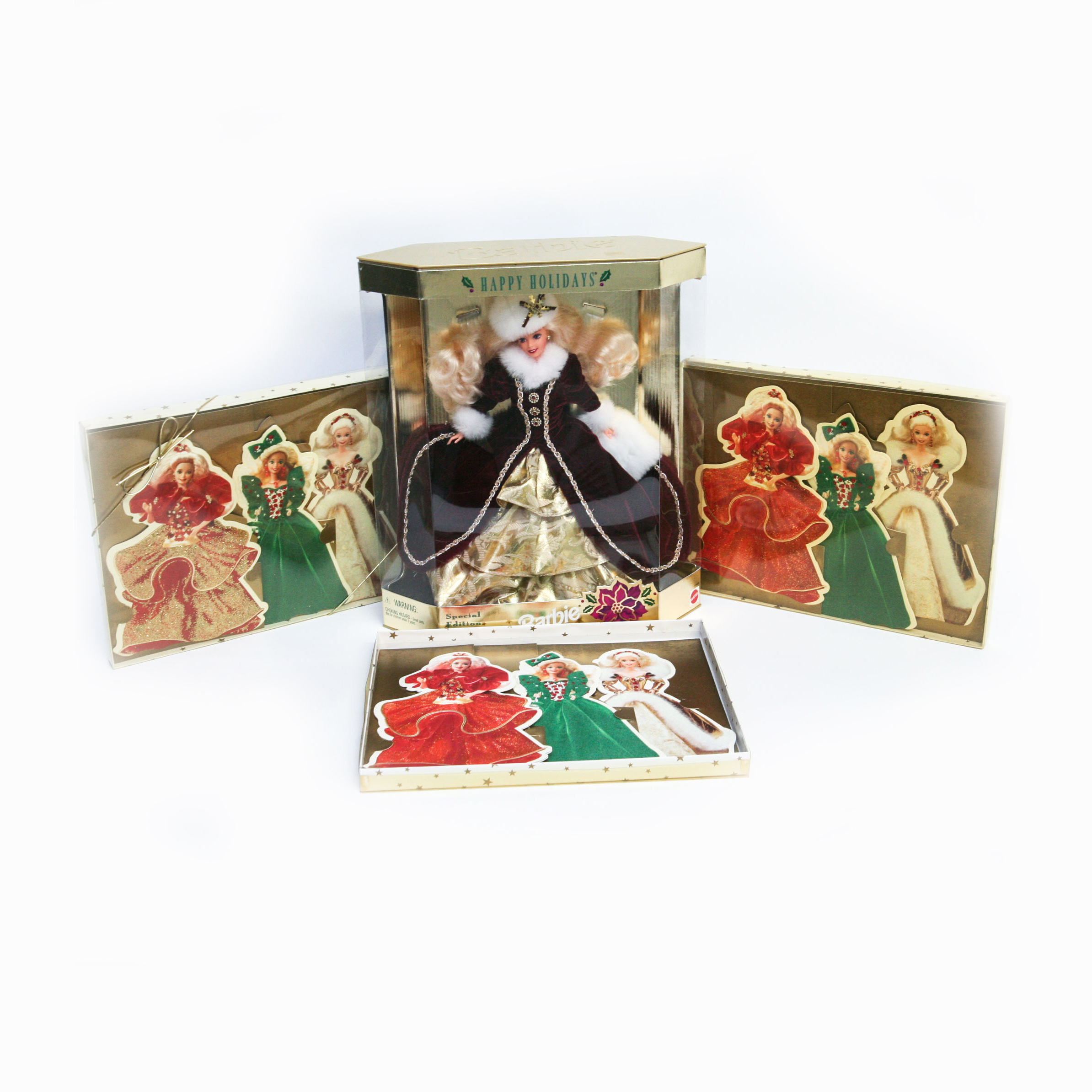 1996 Holiday Barbie and Barbie Christmas Cards