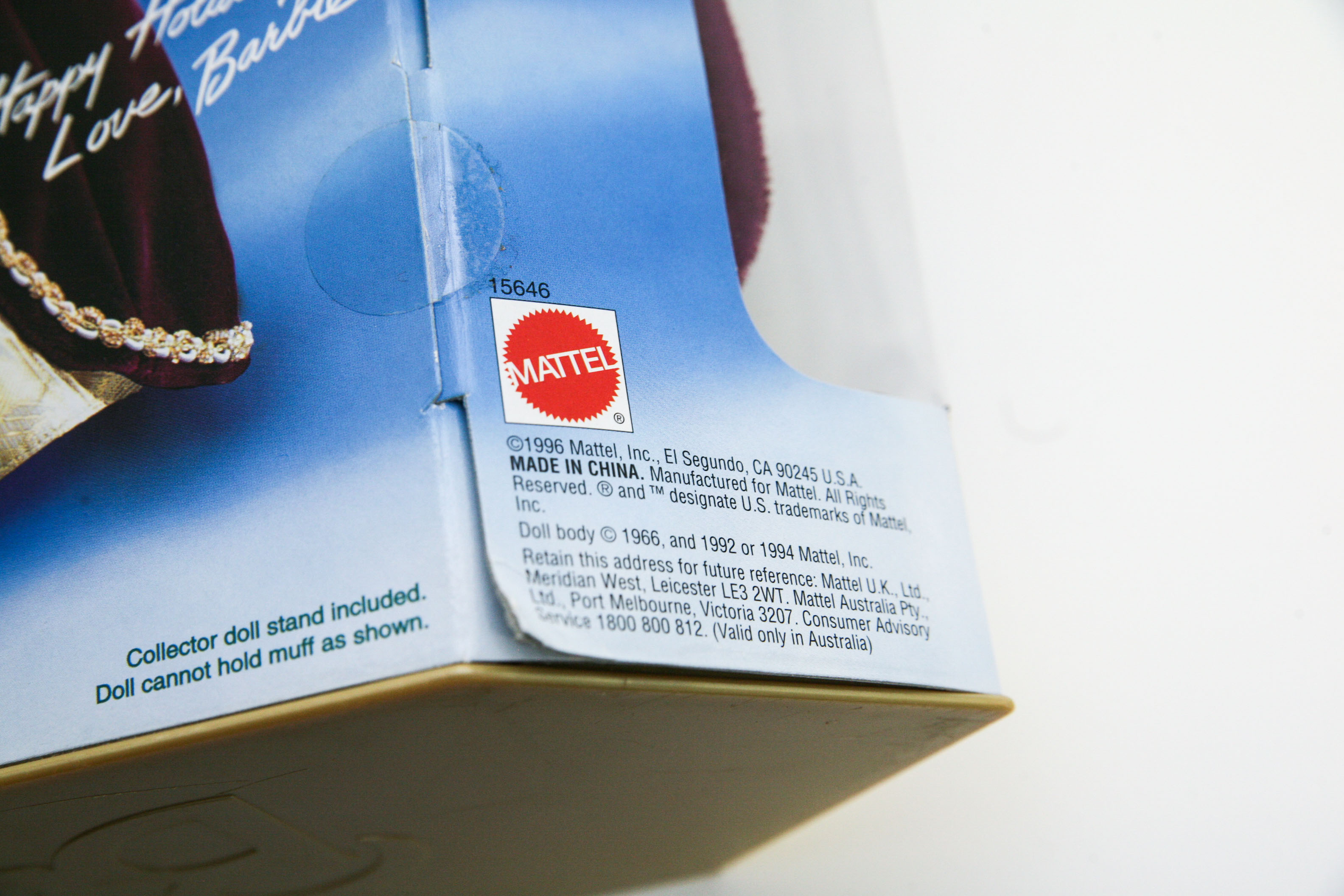 1996 Holiday Barbie and Barbie Christmas Cards